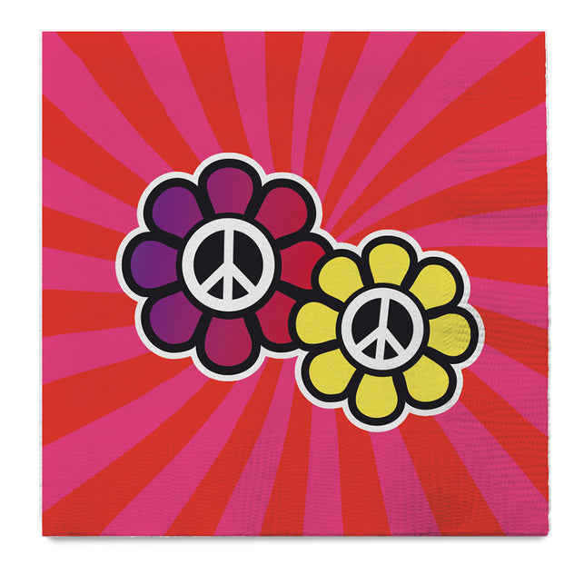 Boland Set 20 papieren servetten Hippie