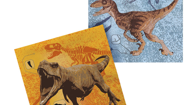 Boland Set 20 papieren servetten T-rex