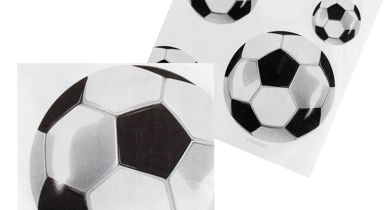 Boland Set 20 papieren servetten Voetbal