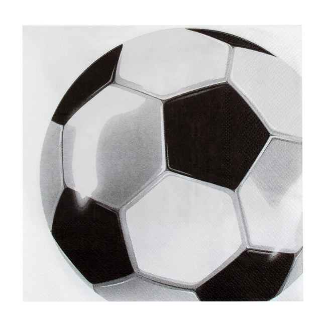 Boland Set 20 papieren servetten Voetbal