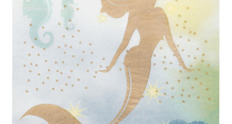 Boland Set 20 papieren servetten Zeemeermin