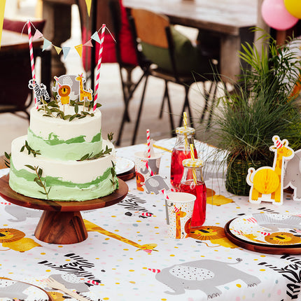 Boland Set 4 honingraat tafeldecoraties Safari