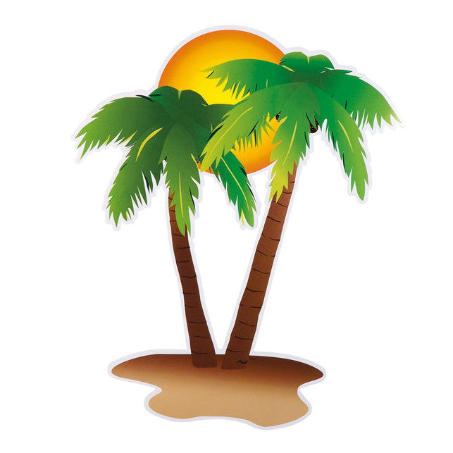 Boland Set 4 kartonnen decoraties Hawaii