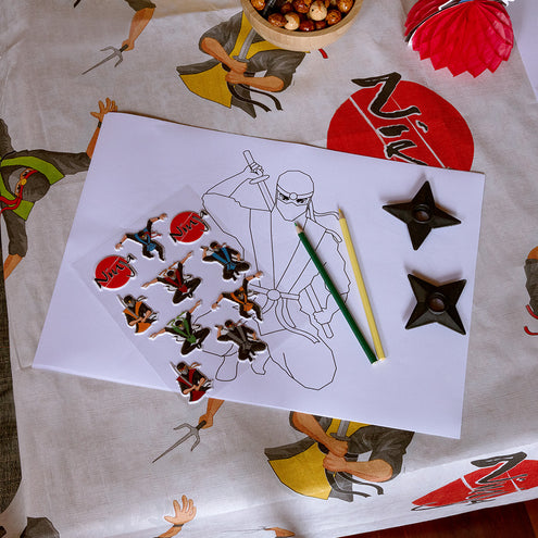 Boland Set 4 stickervellen 'Ninja'