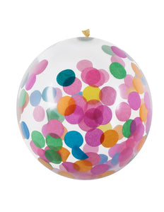 Boland Set 5 latex confettiballonnen multikleur