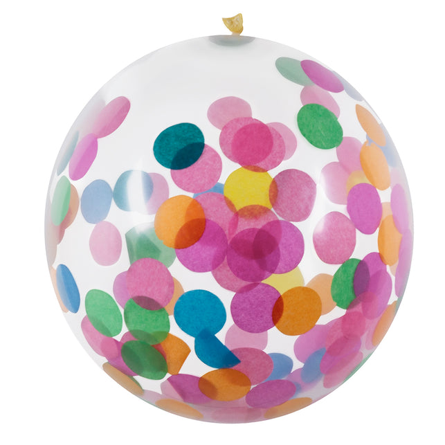 Boland Set 5 latex confettiballonnen multikleur