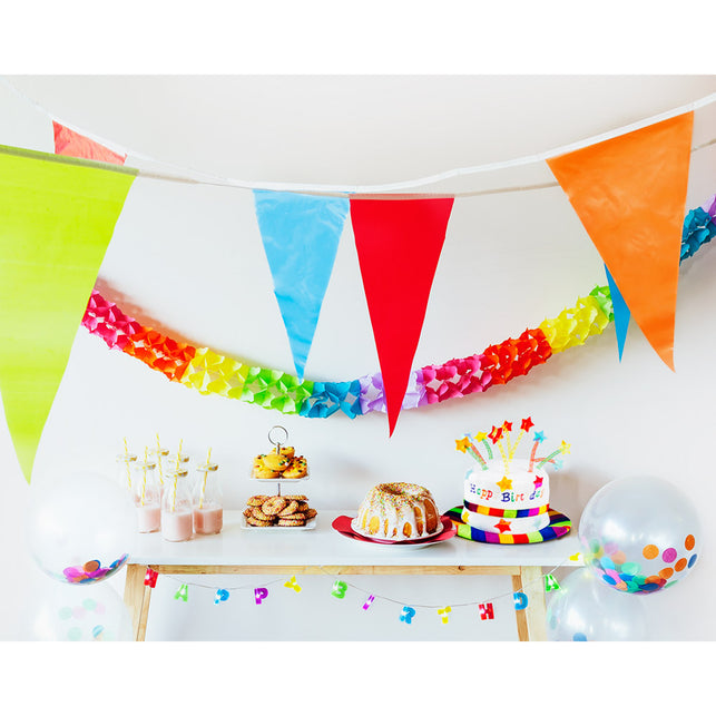 Boland Set 5 latex confettiballonnen multikleur