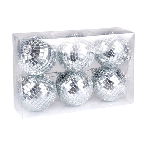Boland Set 6 discoballen (XS) zilver