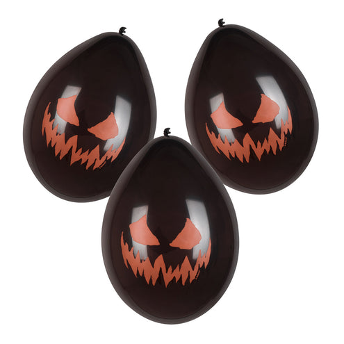 Boland Set 6 latex ballonnen Creepy pumpkin