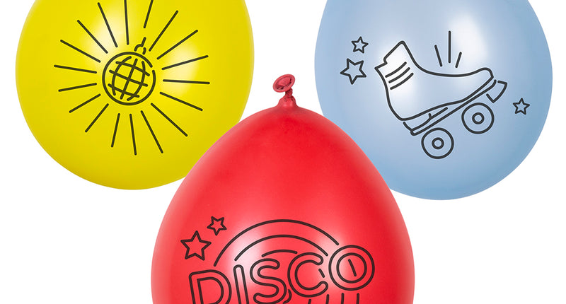 Boland Set 6 latex ballonnen 'Disco fever'