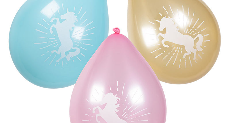 Boland Set 6 latex ballonnen Eenhoorn