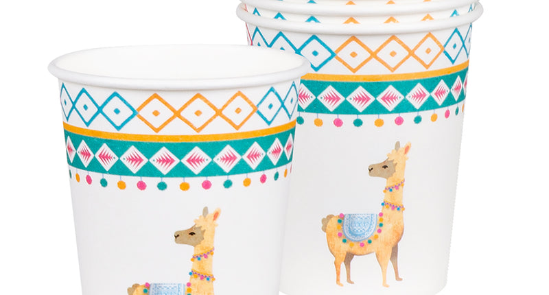Boland Set 6 papieren bekertjes Lama