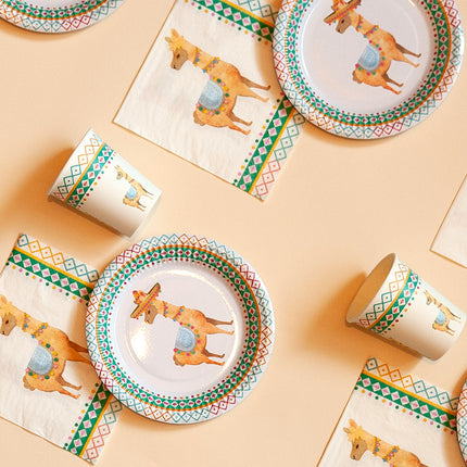 Boland Set 6 papieren bekertjes Lama