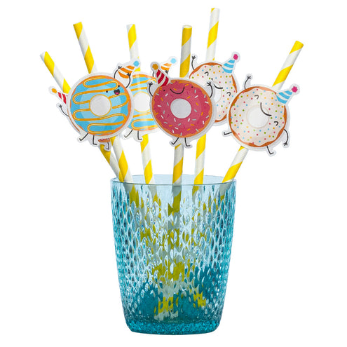 Boland Set 6 papieren rietjes Donut