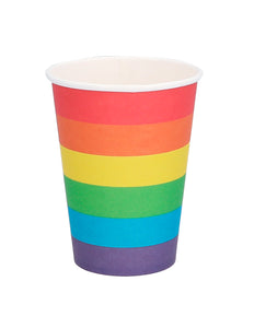 Boland Set 8 papieren bekertjes Regenboog