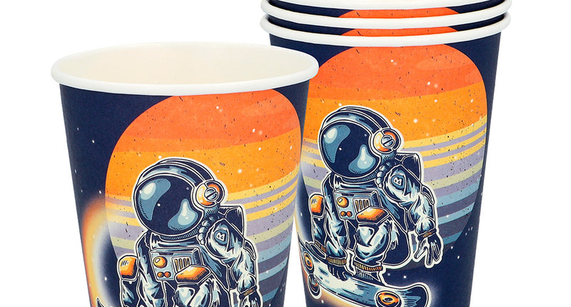 Boland Set 8 papieren bekertjes Space