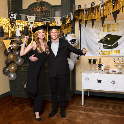 Boland Set 8 papieren bekertjes 'Yes you did it'