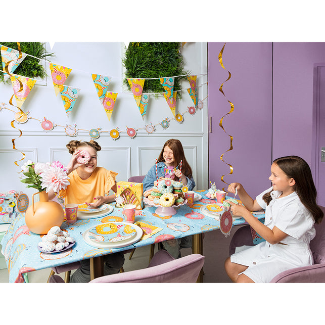 Boland Set 8 papieren bordjes Donut
