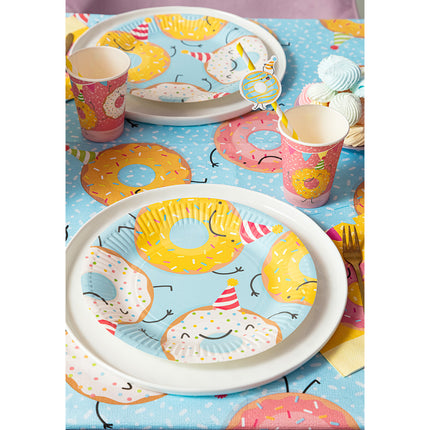 Boland Set 8 papieren bordjes Donut