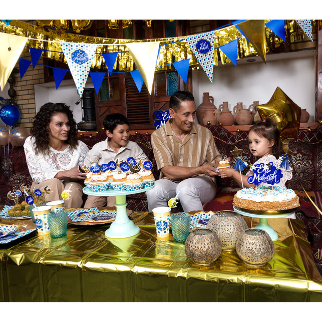 Boland Set 8 papieren bordjes 'Eid Mubarak'