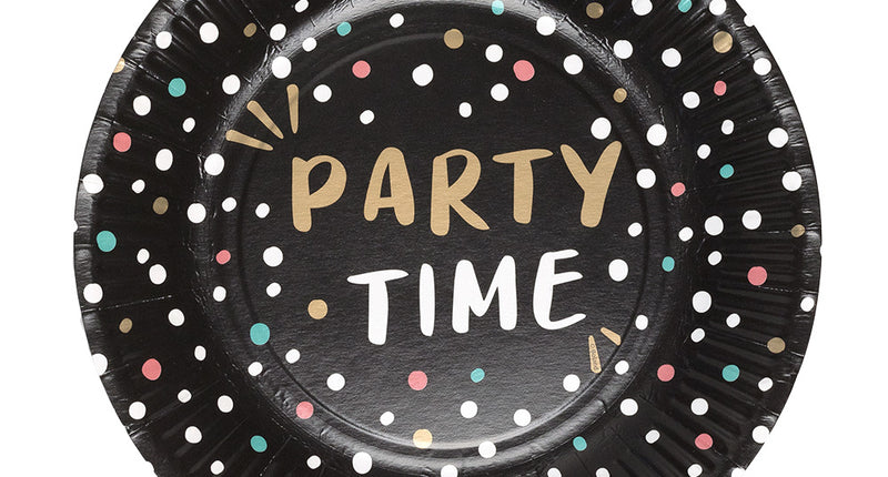 Boland Set 8 papieren bordjes 'Party time'