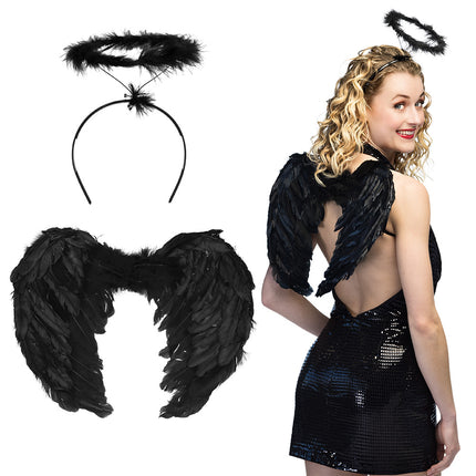 Boland Set Engel promo zwart