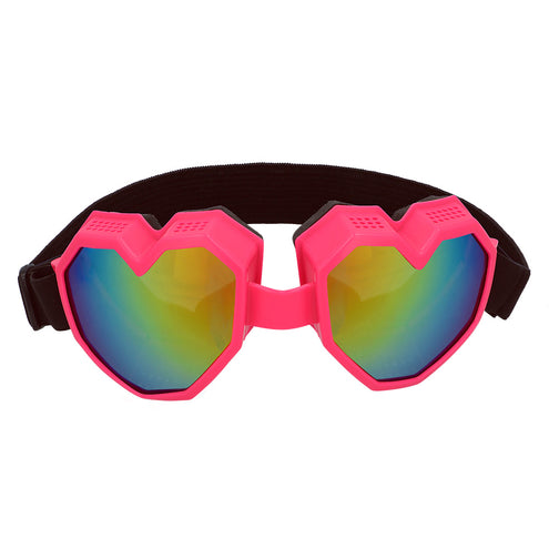 Boland Ski bril Festilove roze hartjes