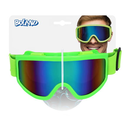Boland Skibril neon groen unisex