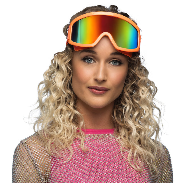 Boland Skibril neon oranje unisex