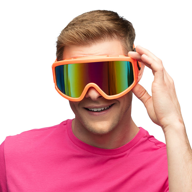 Boland Skibril neon oranje unisex