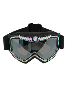 Boland Skibril zwart Galaxy met diamantjes