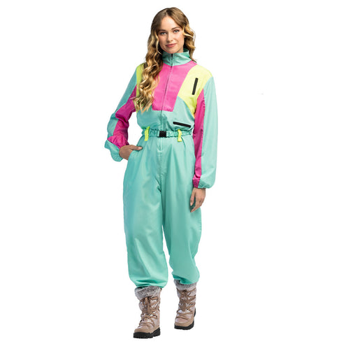 Boland Skipak Snow Blizzard Babe - Groen Retro Skipak Dames | Jaren 80 Foute Kleding