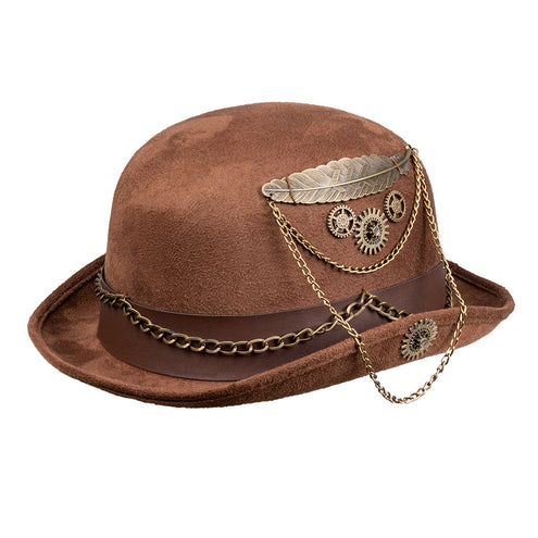 Boland Steampunk bolhoed ketting tandwielen