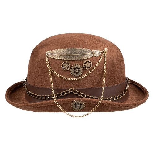 Boland Steampunk bolhoed ketting tandwielen