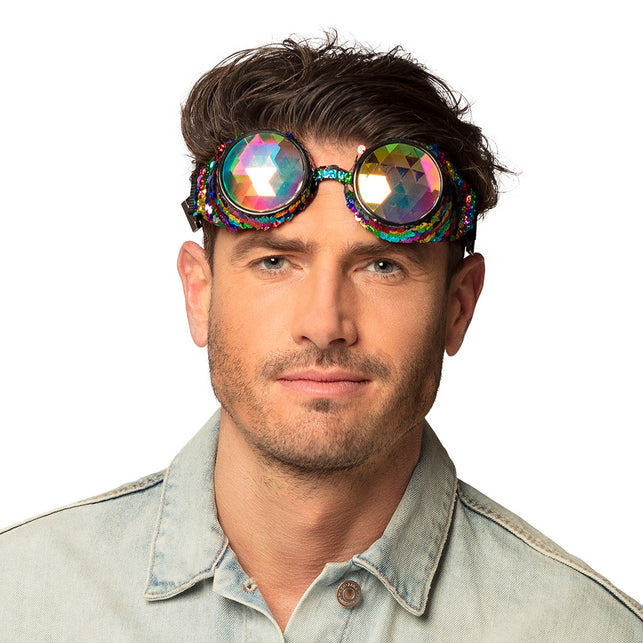 Boland Steampunk bril Mirage regenboog