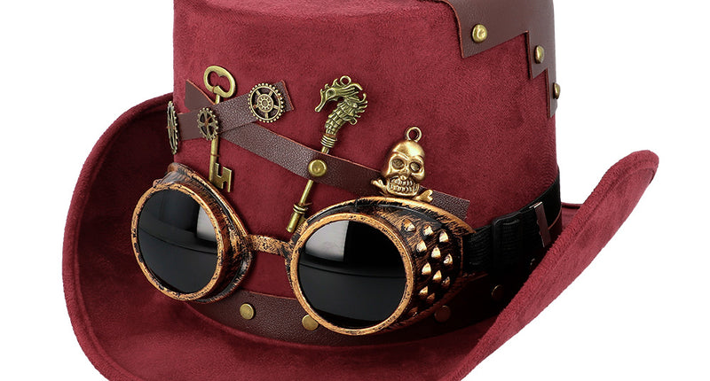 Boland Steampunkhoed bordeaux luxe