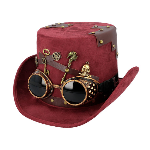 Boland Steampunkhoed bordeaux luxe