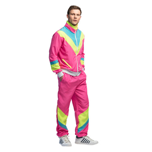 Boland Trainingspak Retro dude neon roze