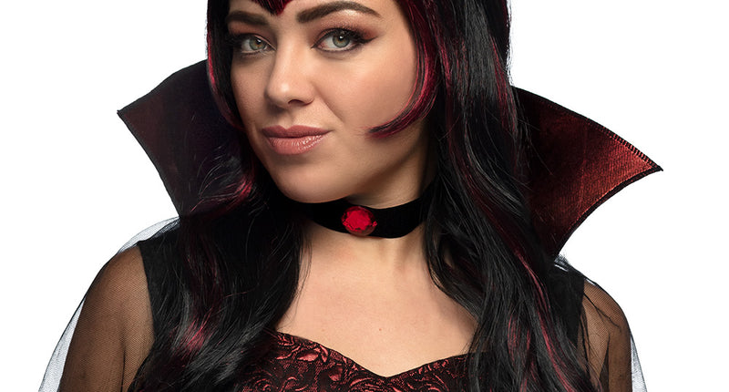 Boland Vampier pruik dames met streaks