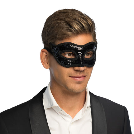 Boland Venetiaans oogmasker met pailletten
