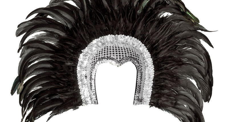 Boland Veren hoofdtooi Go-go danseres zilver