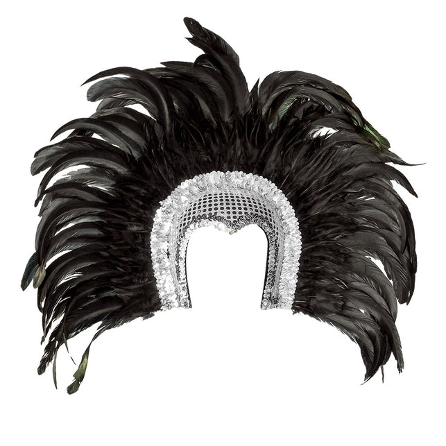 Boland Veren hoofdtooi Go-go danseres zilver