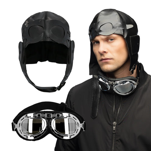 Boland Verkleedset vliegenier retro set Airborne