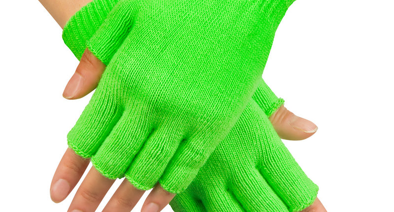 Boland Vingerloze handschoenen neon groen