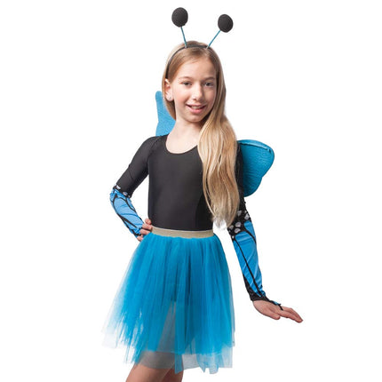 Boland Vlinder verkleed set blauw kind