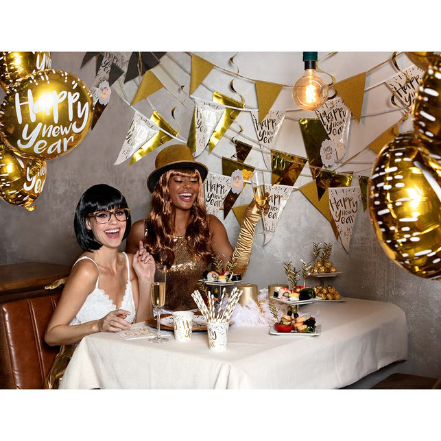 Boland Vlinderstrik Glitter goud