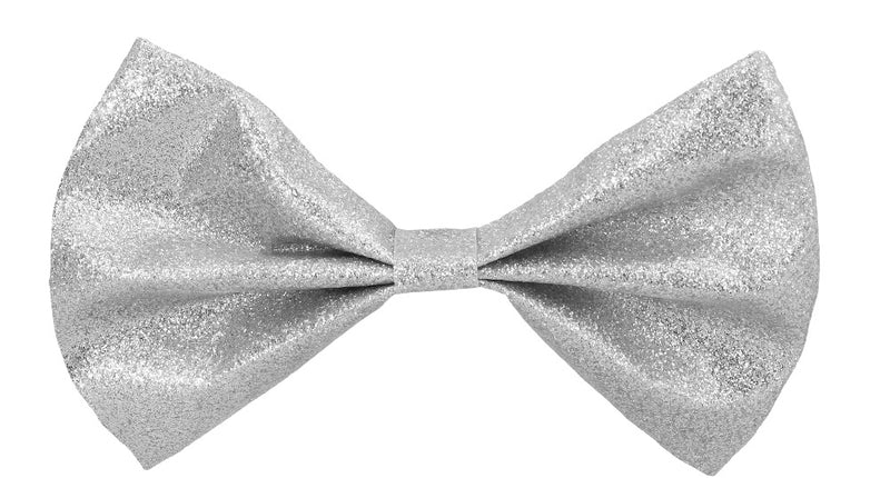 Boland Vlinderstrik Glitter zilver