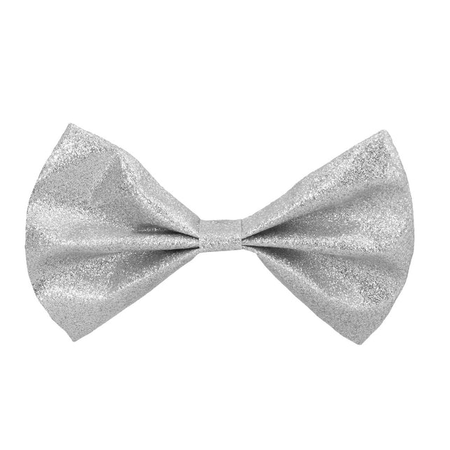 Boland Vlinderstrik Glitter zilver