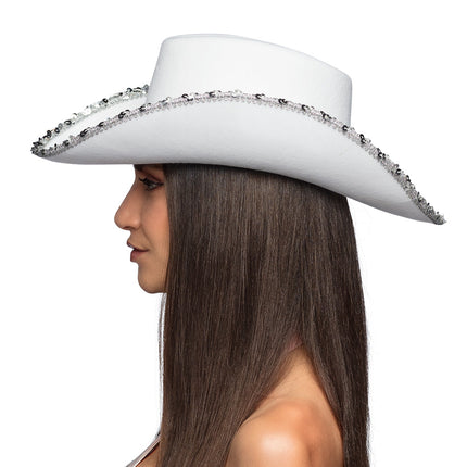 Boland Witte cowboyhoed 'Bride'