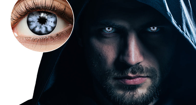 Boland Witte Halloween contactlenzen Soul shadow (3 maanden)